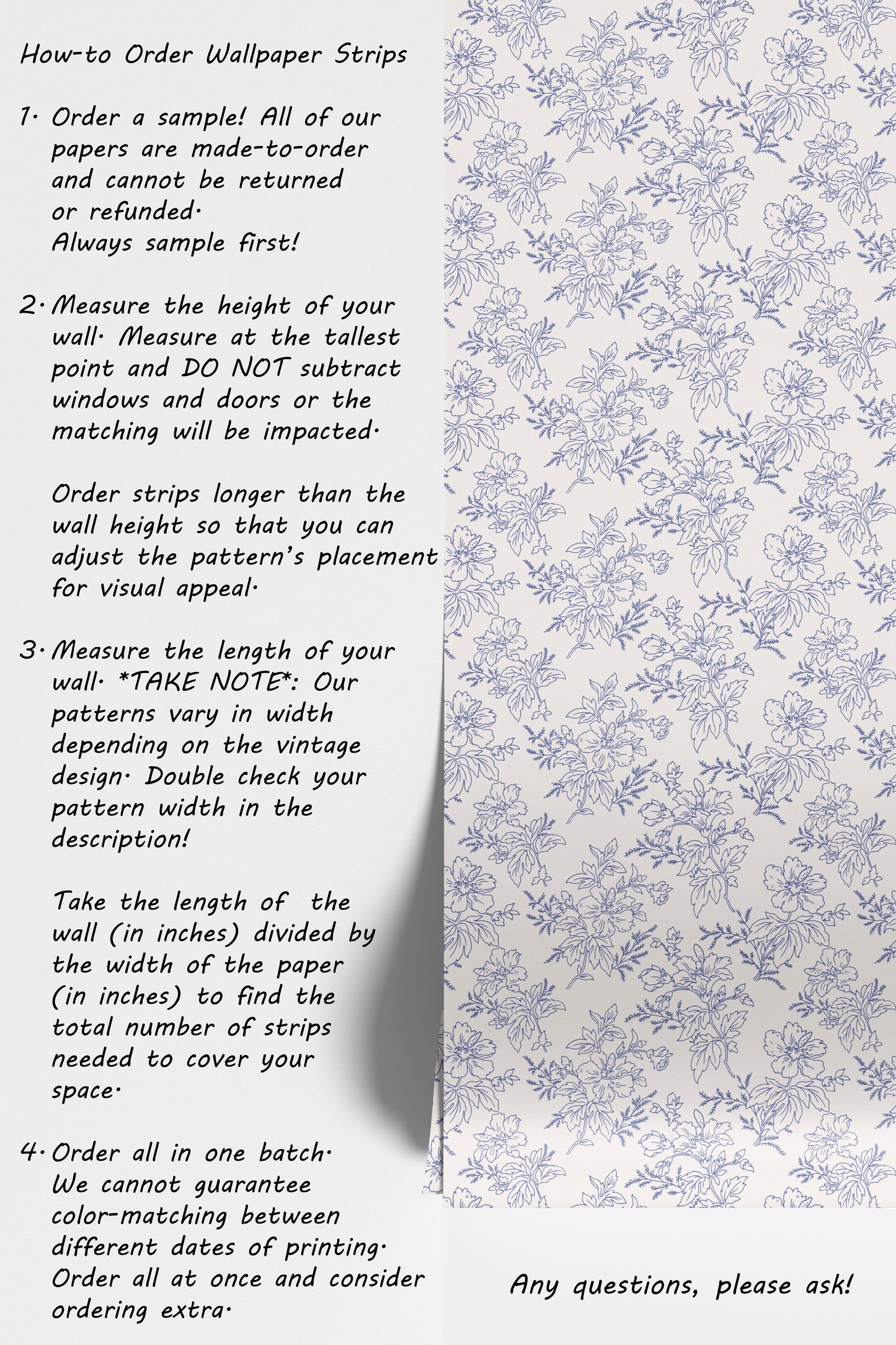 Flower Contours in Dark Blue Hannah's Treasures Designs