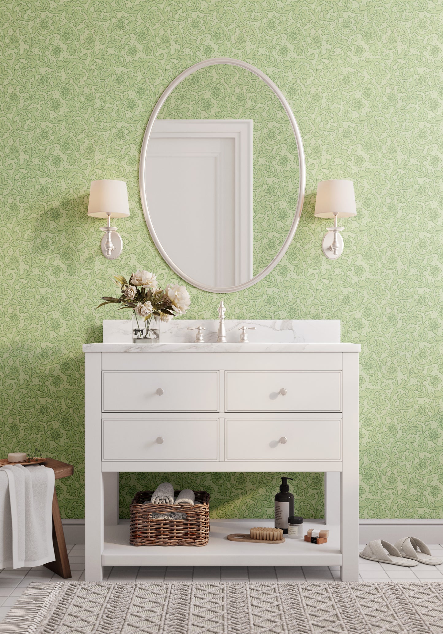 Greenery Antique Floral