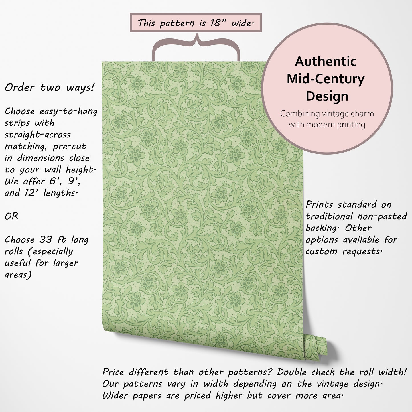 Greenery Antique Floral