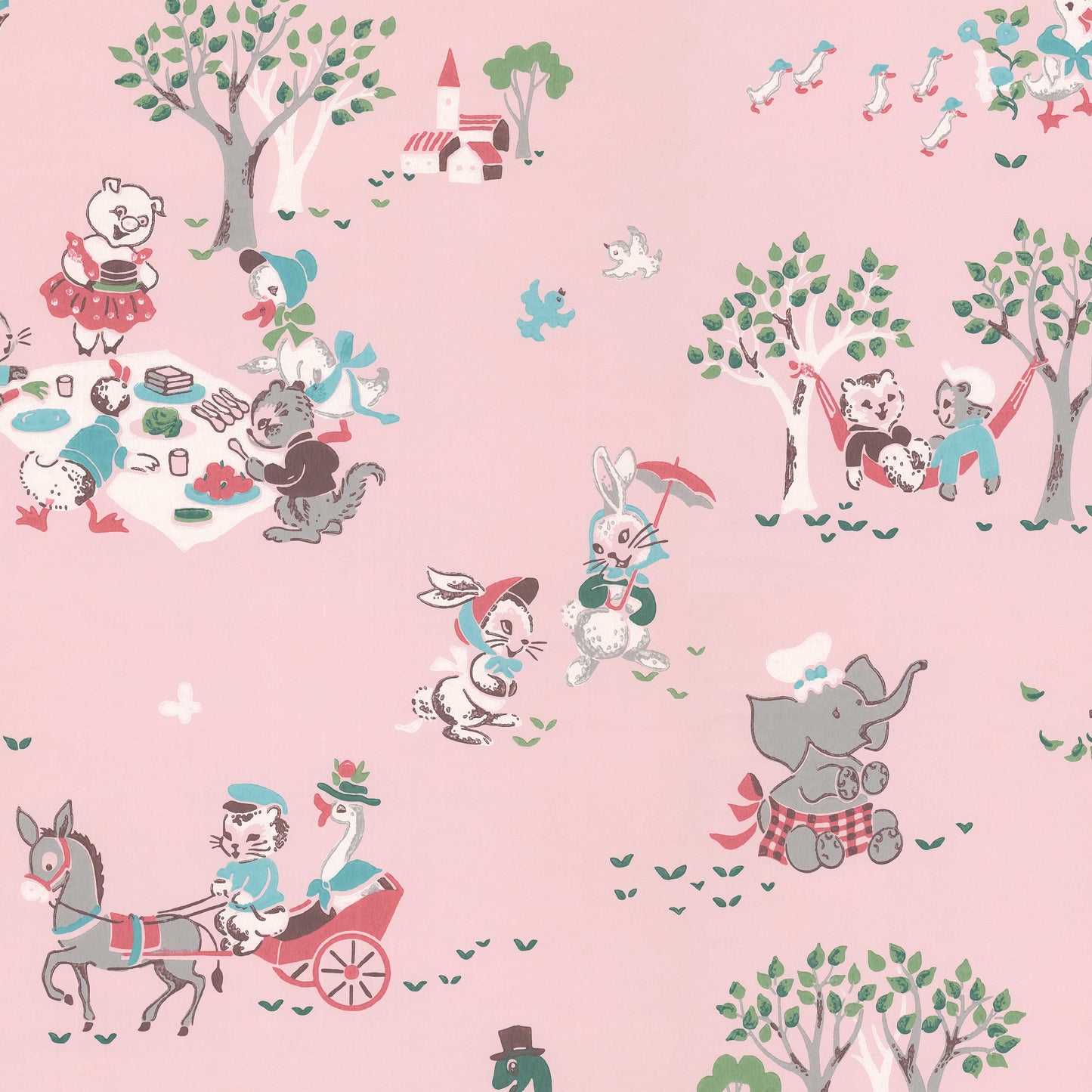 Critterton Childrens Animal Picnic Theme