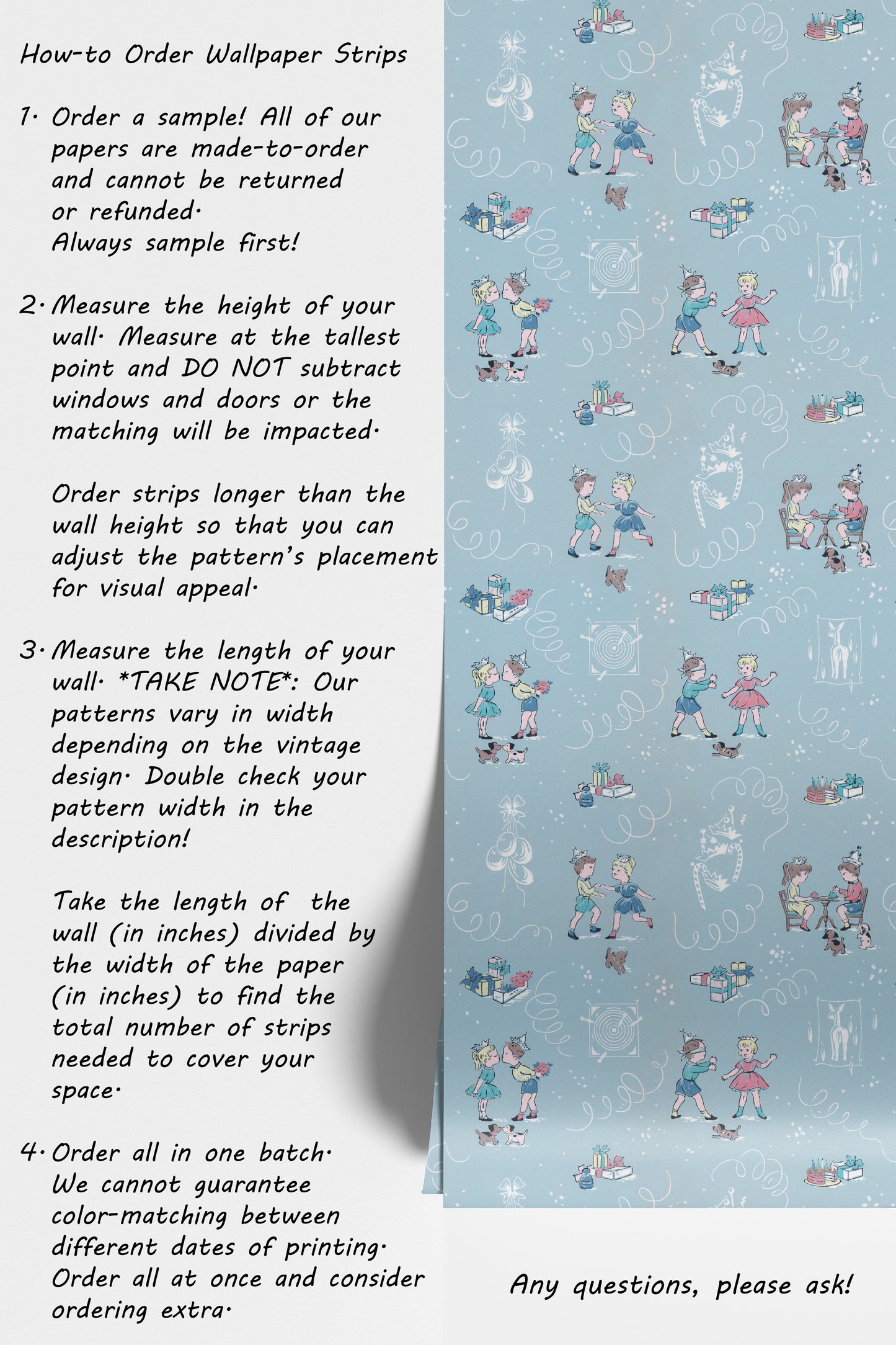 Blue Birthday Childrens Nursery Theme