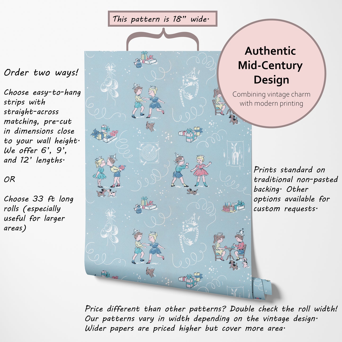 Blue Birthday Childrens Nursery Theme