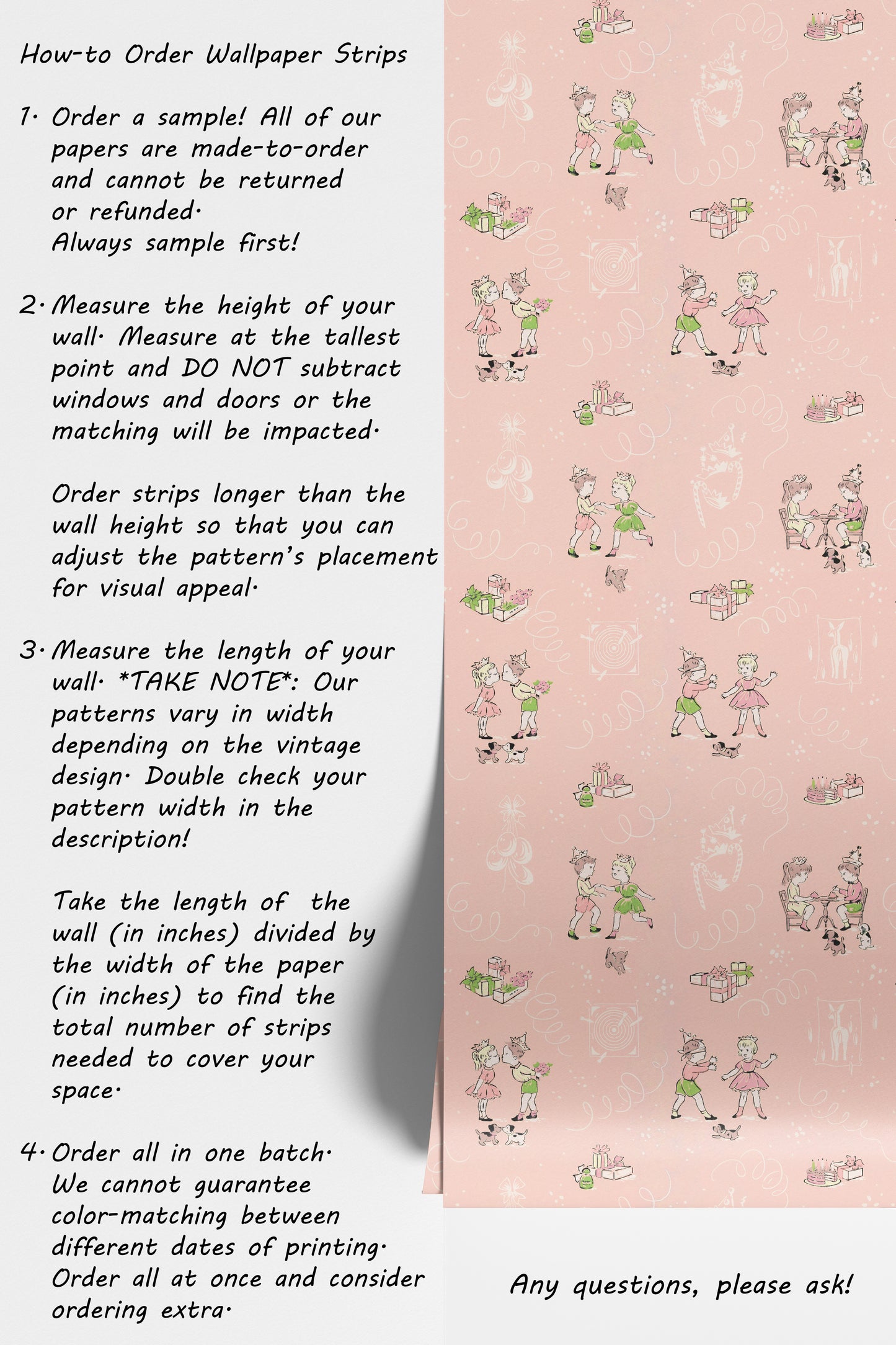 Pink Birthday Childrens Nursery Theme