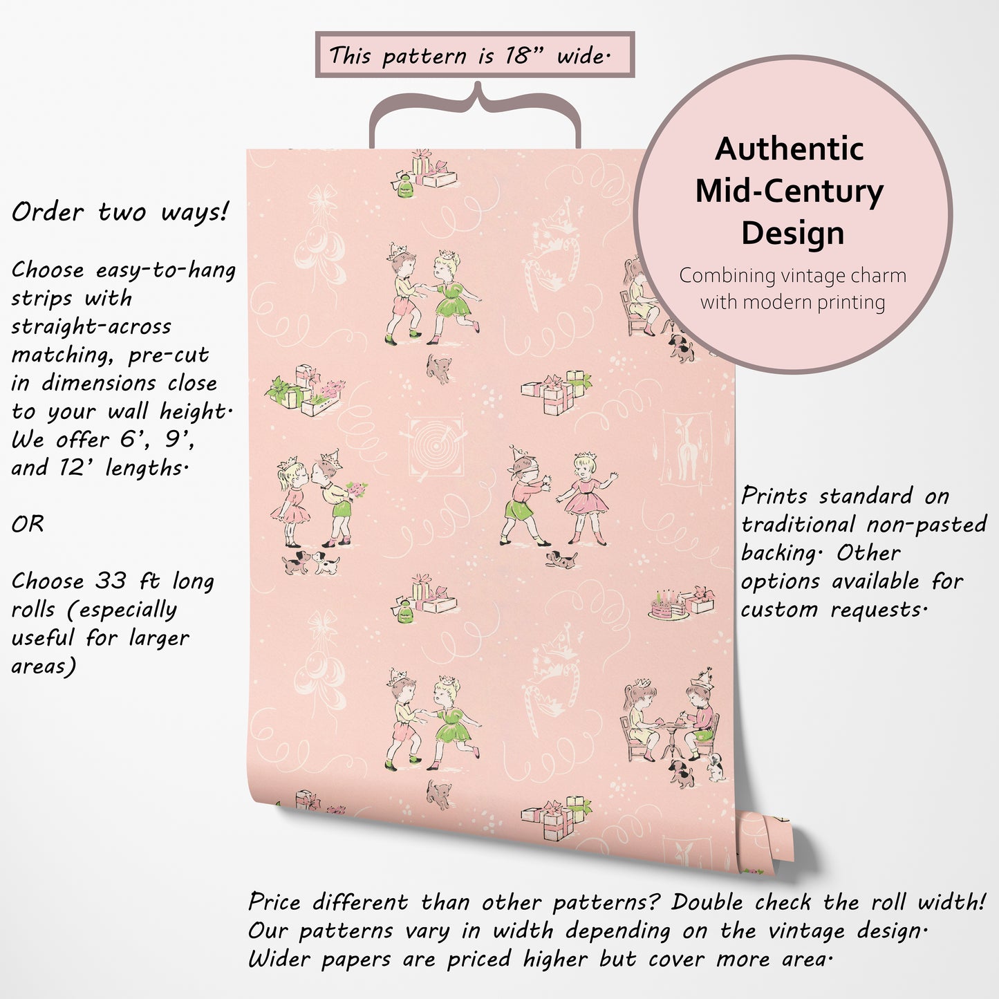 Pink Birthday Childrens Nursery Theme