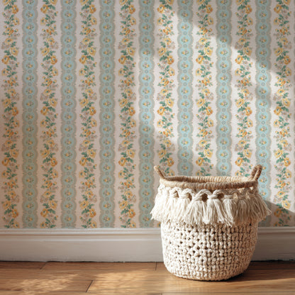 Yolie Floral Stripe
