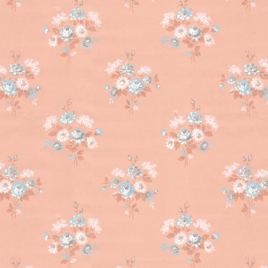 Renee Rose Floral on Peach