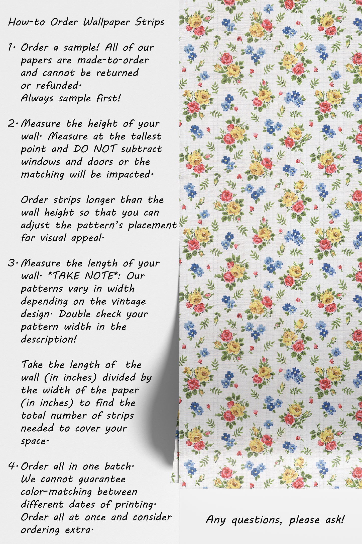 Ingrid Retro Rose Floral