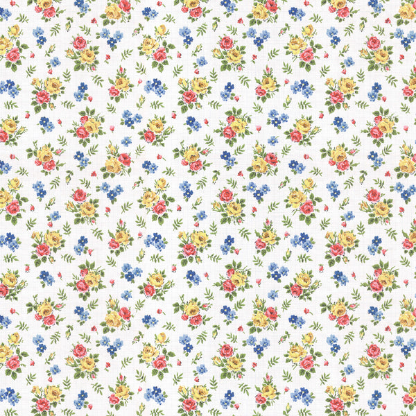 Ingrid Retro Rose Floral Digital Repeat