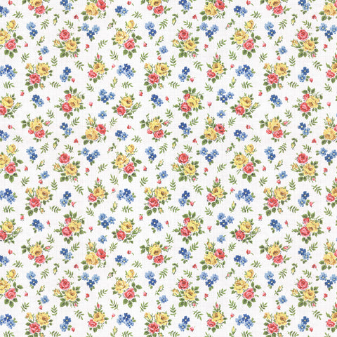 Ingrid Retro Rose Floral Digital Repeat