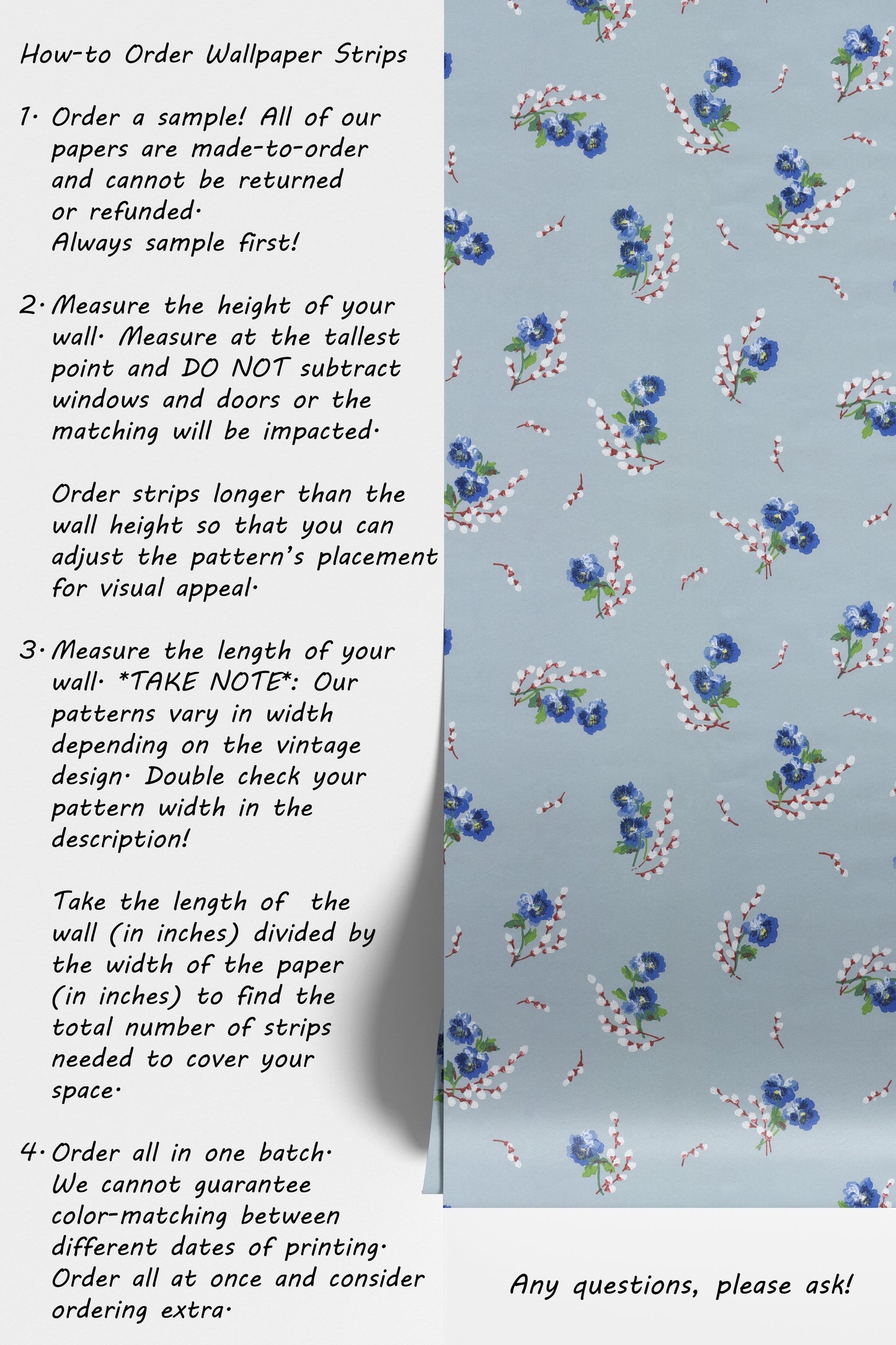 Elaine Floral Pansies