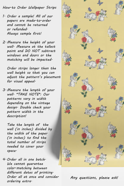 Dinah Kittens and Butterflies Childrens Theme