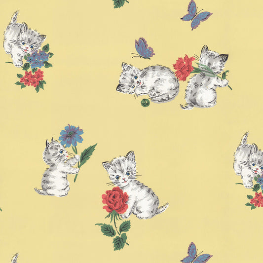 Dinah Kittens and Butterflies Childrens Theme