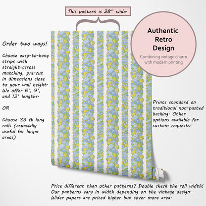 Fallon Retro Floral Stripe