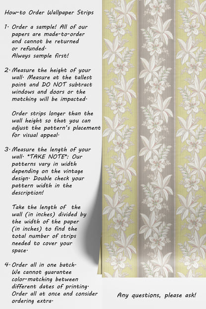 Isla Floral Botanical Stripe