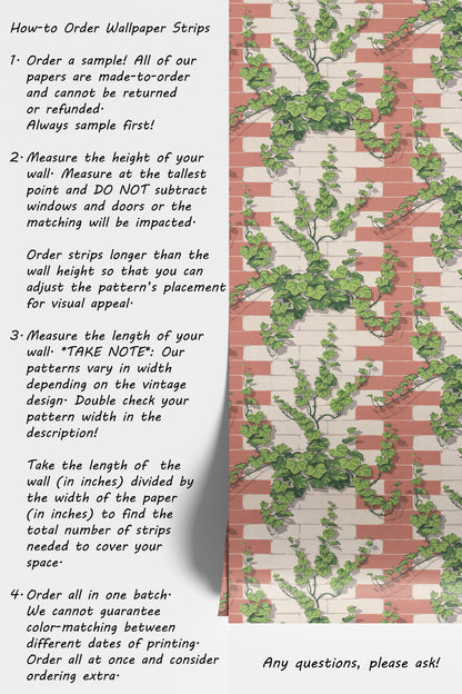 Taryn Kitchen Botanical Bricks and Ivy