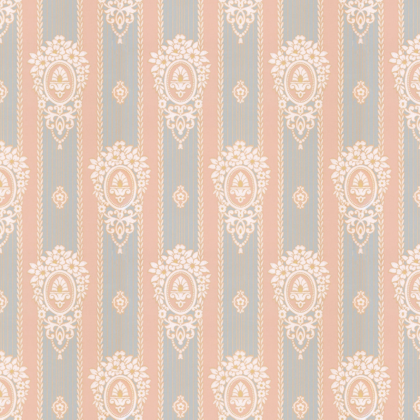 Dianna Victorian Medallions Stripe