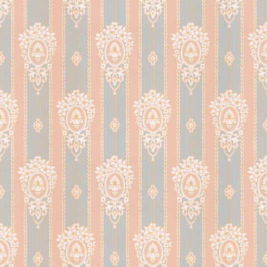 Dianna Victorian Medallions Stripe