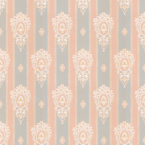 Dianna Victorian Medallions Stripe Digital Repeat