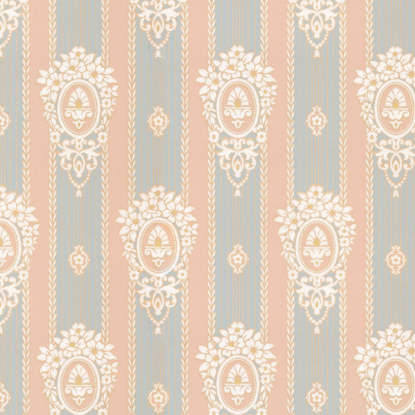 Dianna Victorian Medallions Stripe