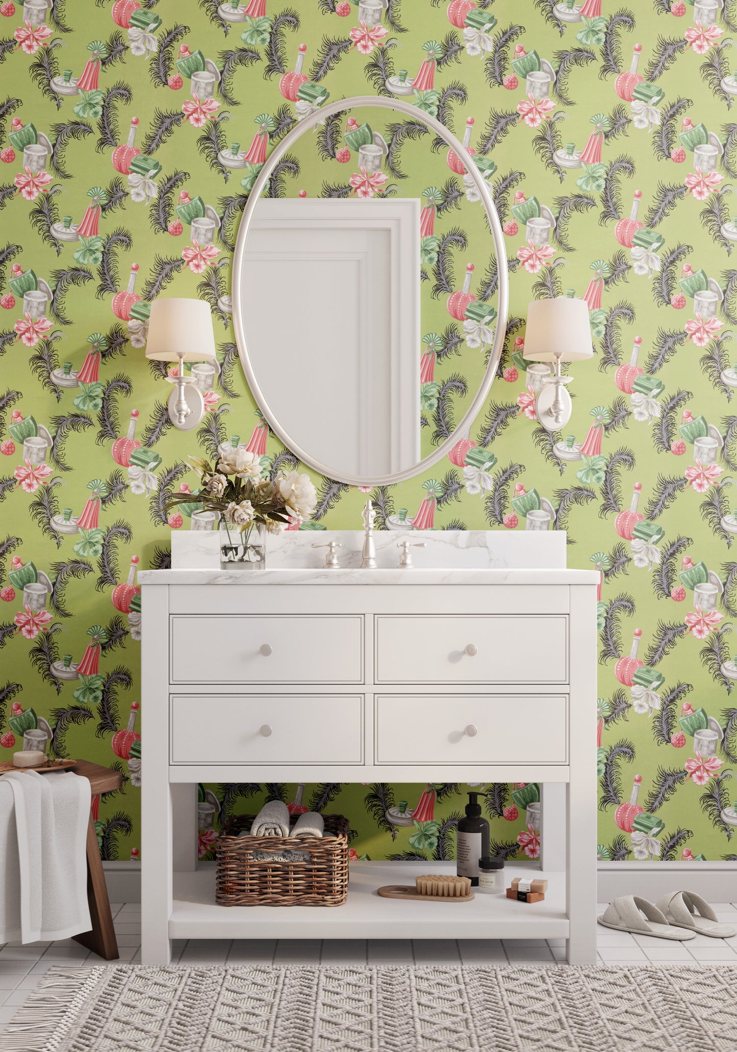 Irene Feathers Perfume Bathroom Novelty Theme