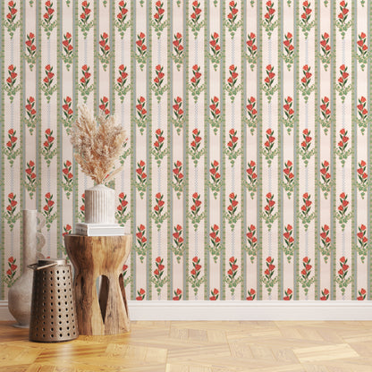 Ginny Kitchen Floral Stripe