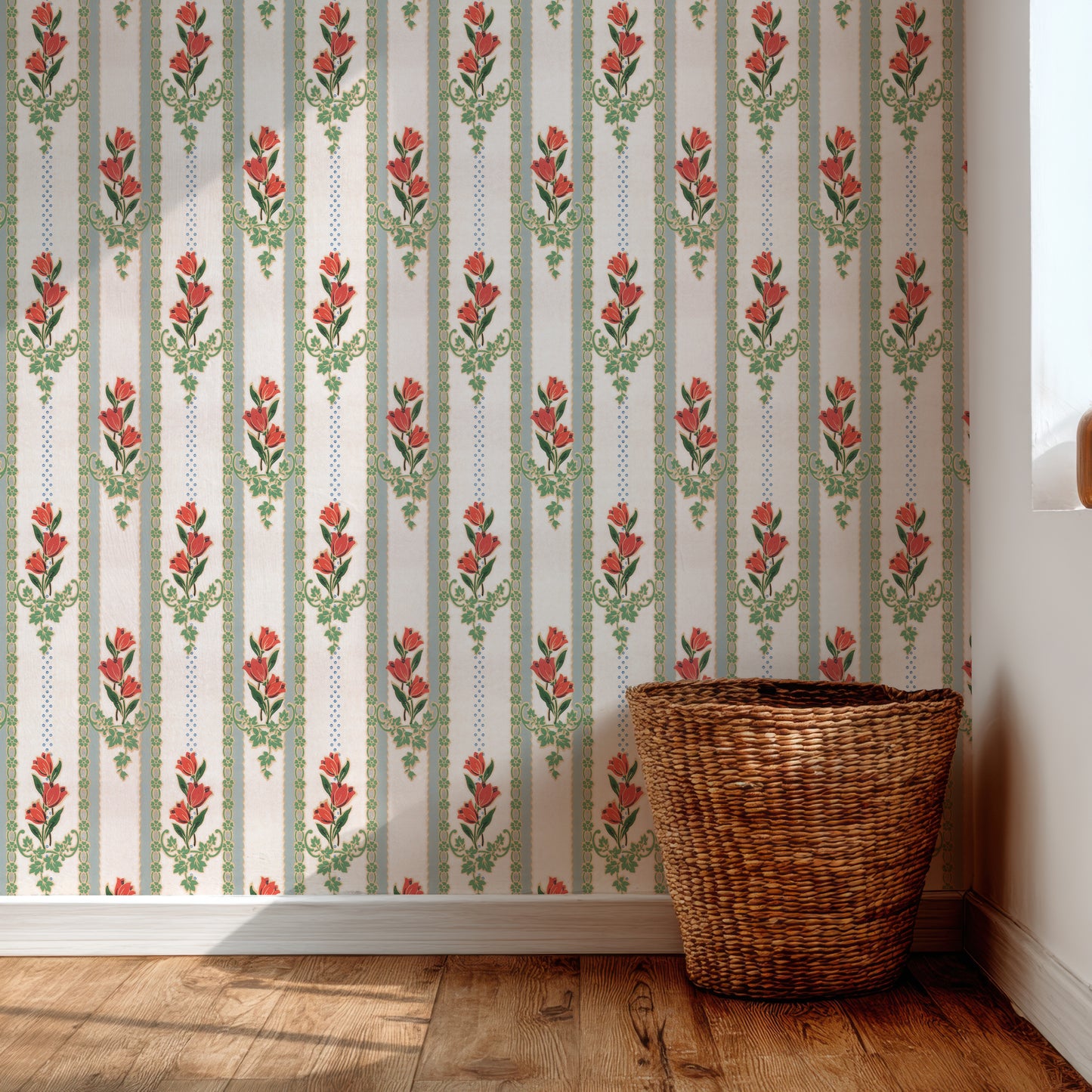 Ginny Kitchen Floral Stripe