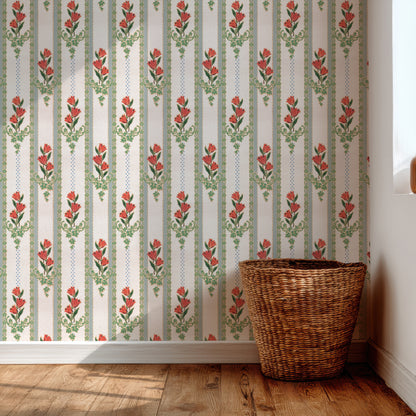 Ginny Kitchen Floral Stripe
