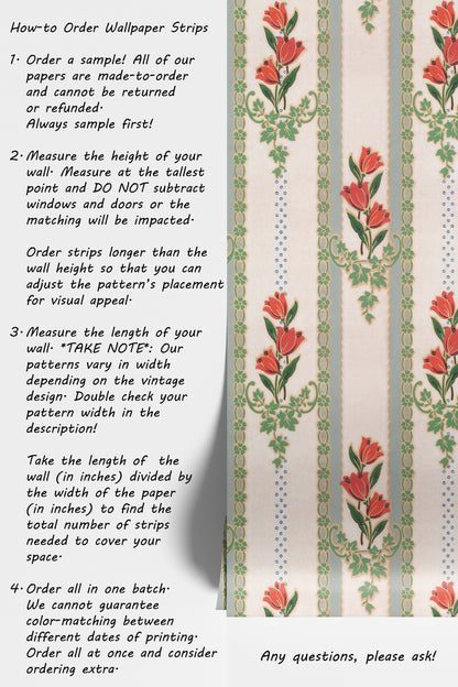 Ginny Kitchen Floral Stripe