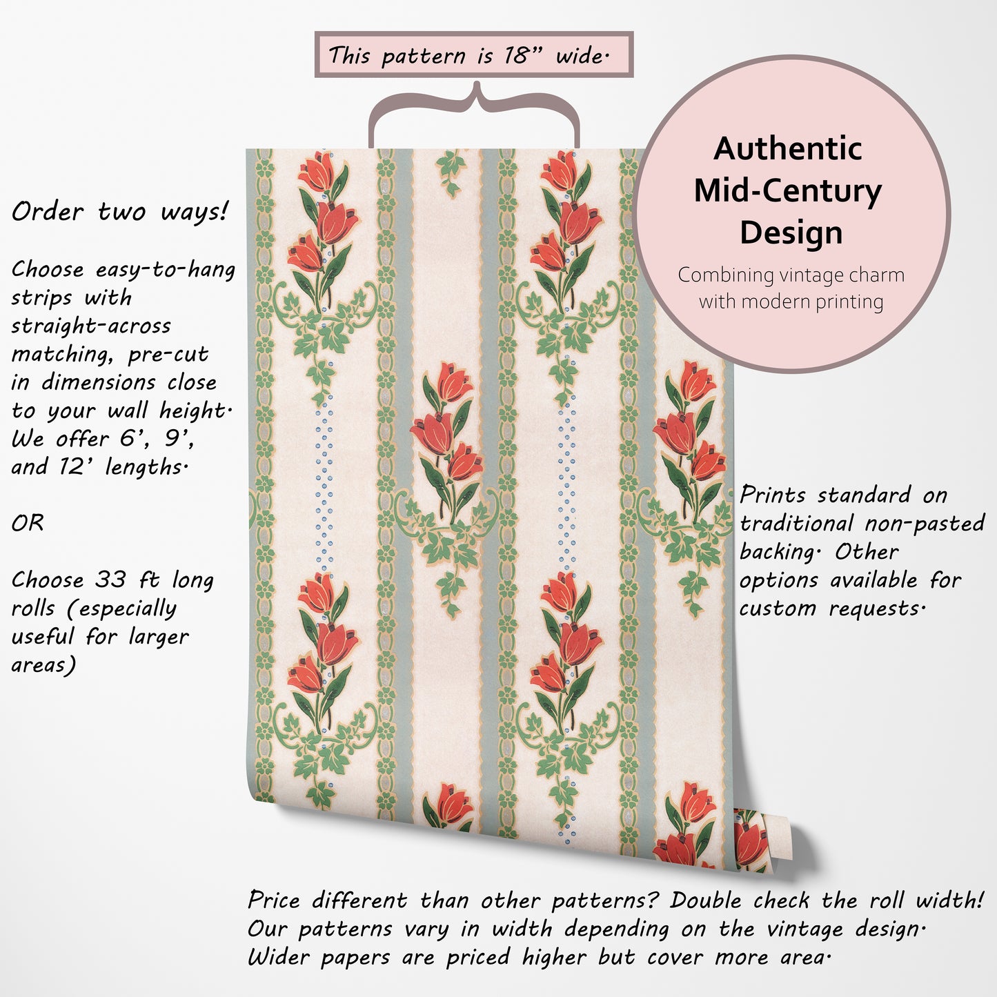 Ginny Kitchen Floral Stripe