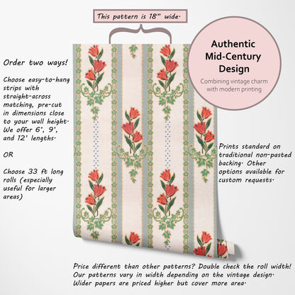 Ginny Kitchen Floral Stripe