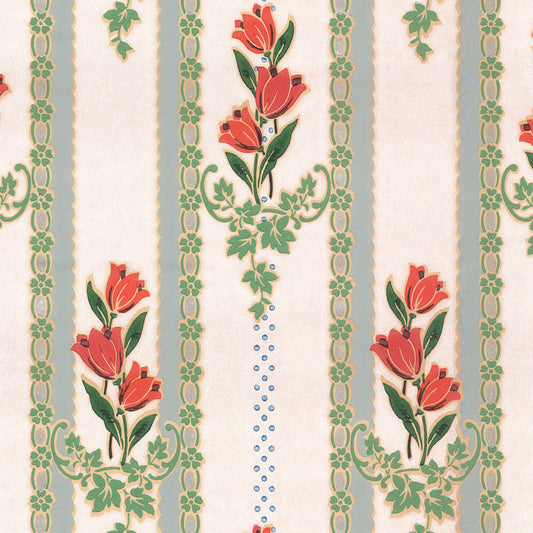 Ginny Kitchen Floral Stripe