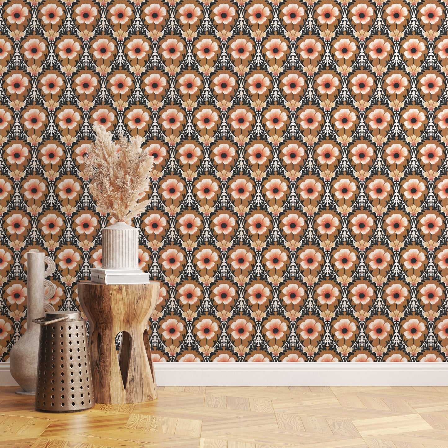Poppy Retro Floral