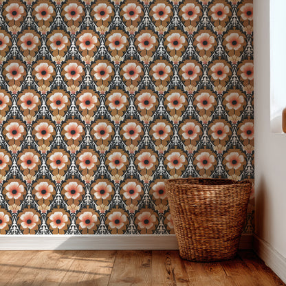 Poppy Retro Floral