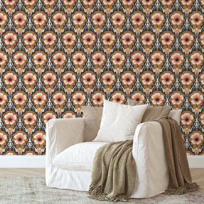 Poppy Retro Floral
