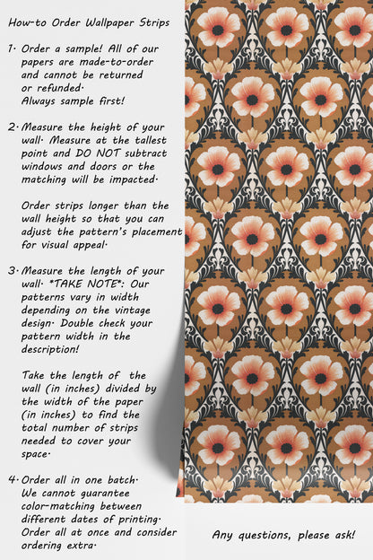 Poppy Retro Floral