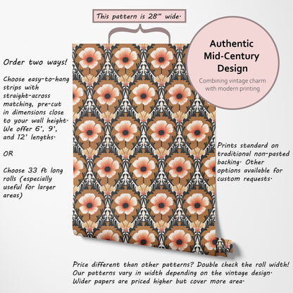Poppy Retro Floral