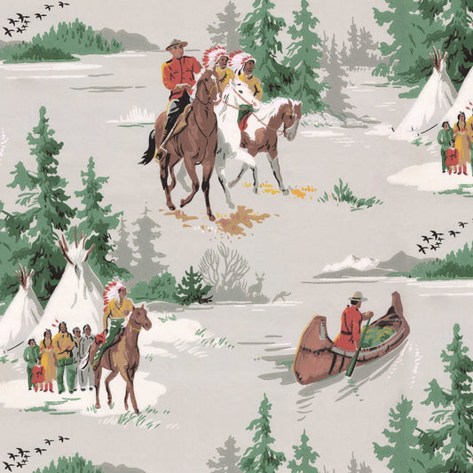Canadian Mountie and Native American Childrens Novelty