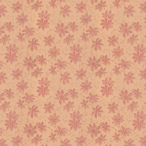 Ruby Antique Botanical Digital Repeat