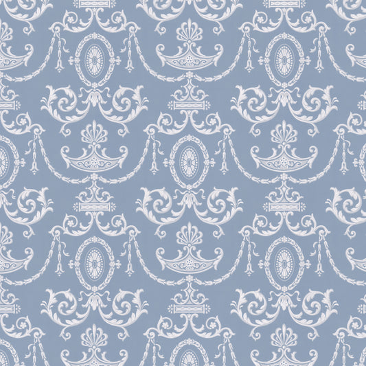 Haven Damask in Blue