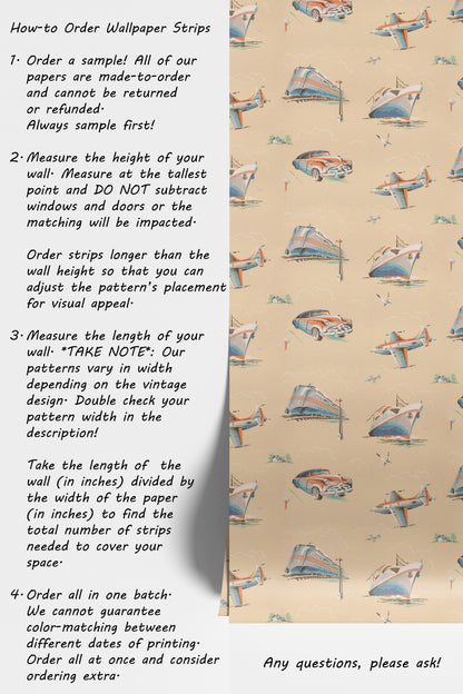 Leon Novelty Planes Trains and Automobiles Theme