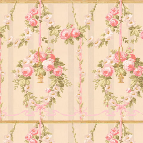 Celeste Antique French Rose Floral Digital Repeat