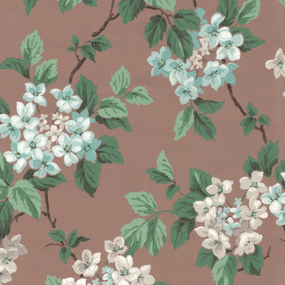 Davy Hydrangea Floral in Mocha Mousse