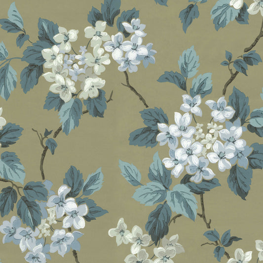 Davy Hydrangea Floral in Olive