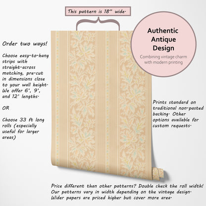 Cecily Antique Botanical Stripe