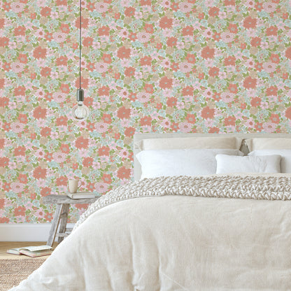 Blithe Retro Floral Red