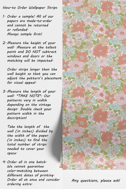 Blithe Retro Floral Red