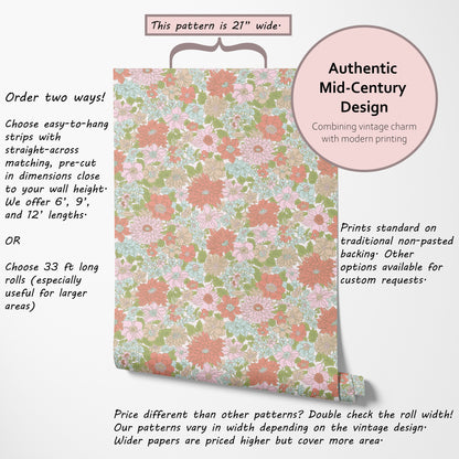 Blithe Retro Floral Red
