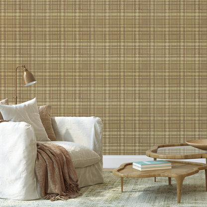 October Plaid Brown