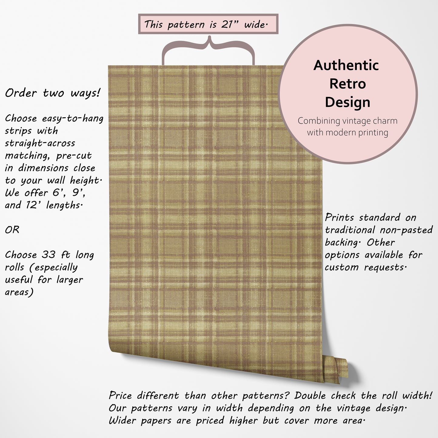 October Plaid Brown