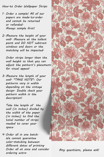 Hester Retro Floral in Pink